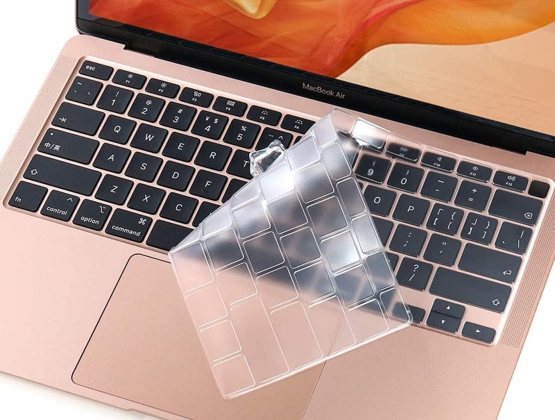 CaseBuy Premium Ultra Thin Keyboard Cover for MacBook Air 13.3 inch 2021 2020 Model A2179 A2337 M1 Chip, MacBook Air 13 inch M1 TPU Protective Skin(Not Fit 2022-2025 Air M2 M3 M4 A2681 A3113 A3240) - Image 1