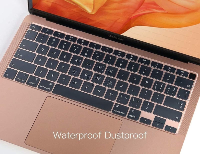 CaseBuy Premium Ultra Thin Keyboard Cover for MacBook Air 13.3 inch 2021 2020 Model A2179 A2337 M1 Chip, MacBook Air 13 inch M1 TPU Protective Skin(Not Fit 2022-2025 Air M2 M3 M4 A2681 A3113 A3240) - Image 5