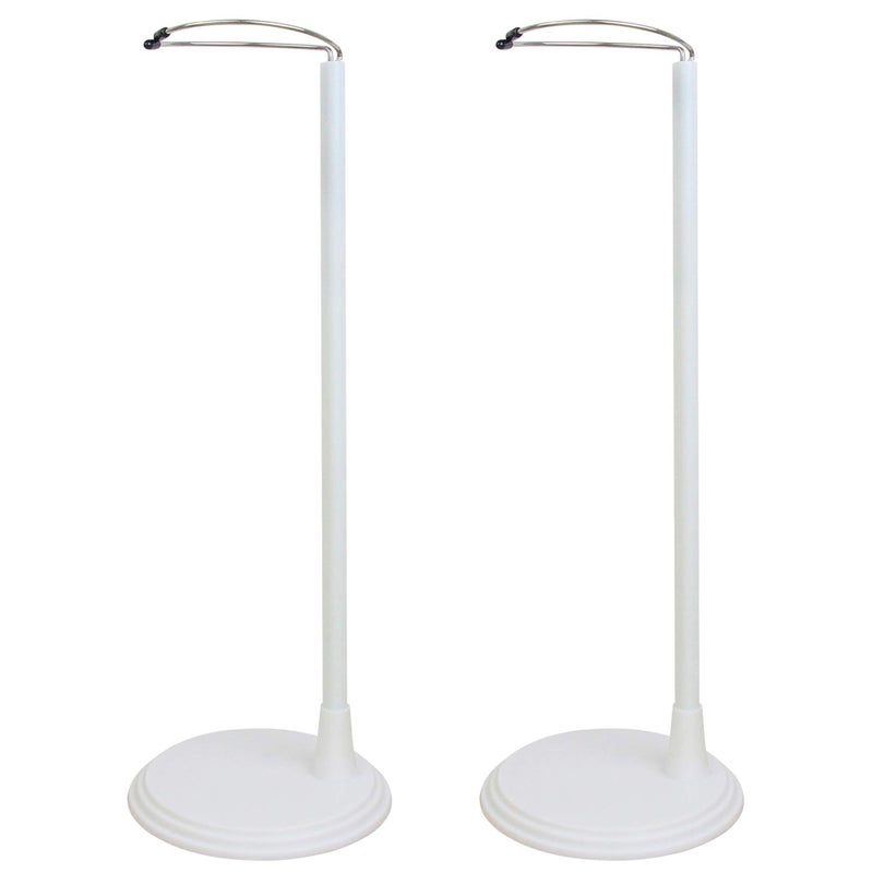 ZITA ELEMENT 2 Pcs Adjustable Doll Stand Support Base for 14-18 Inch Dolls - White - Image 1