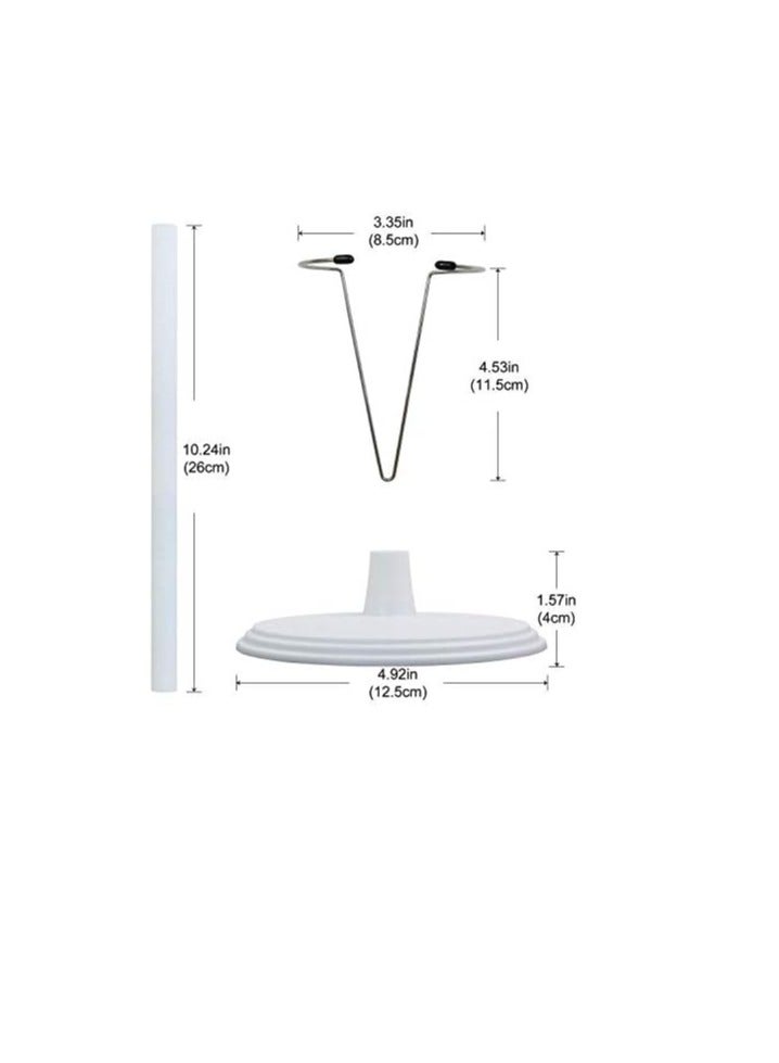 ZITA ELEMENT 2 Pcs Adjustable Doll Stand Support Base for 14-18 Inch Dolls - White - Image 2