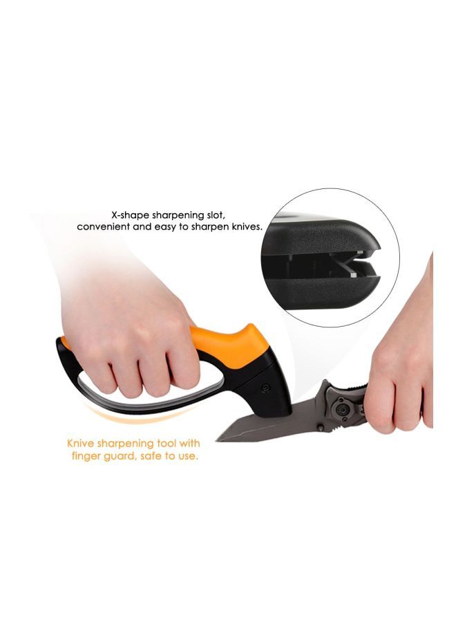 Aknur Carbide Knife Sharpening Tool Black/Orange 140x20x65mm - Image 5