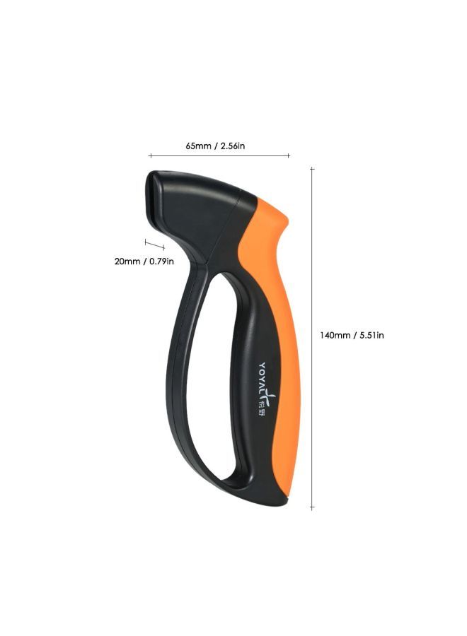 Aknur Carbide Knife Sharpening Tool Black/Orange 140x20x65mm - Image 4