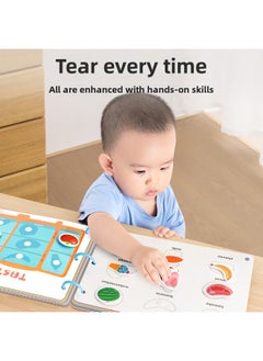 Generic Quiet Hand Tear Book Early Education Velcro Baby Tear Book Can Bite 6-Month-Old Baby One-Year-Old Toy 1 Enlightenment-Color:Enlightenment Book (play As Soon As You Get It) + Cloth Book (can Be Chewed)  - Image 3