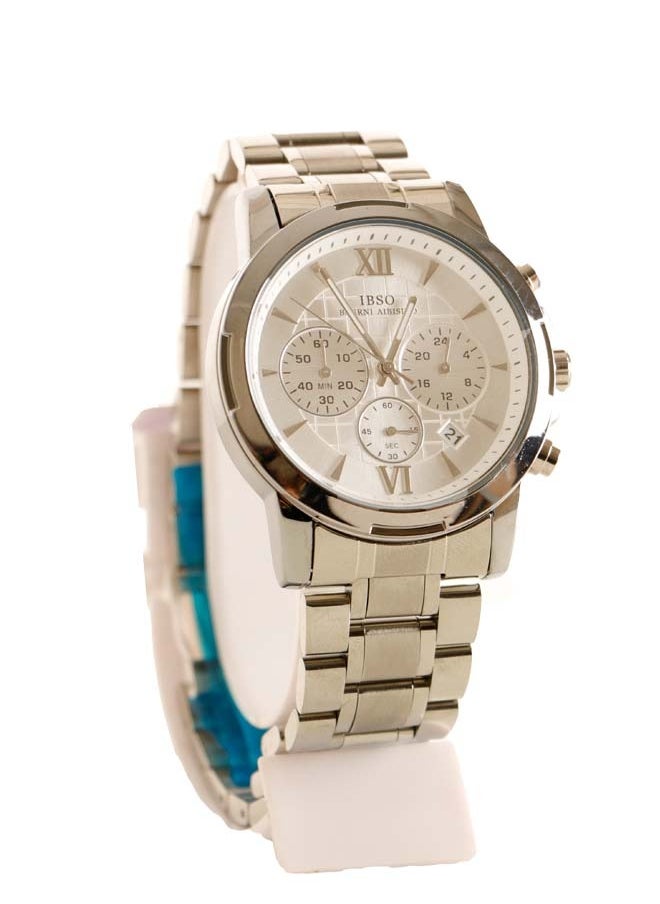 IBSO - IBSO Classic Watch for Men-Chronograph- Quartz - Silver stainless steel Band - IBM23 - Image 1