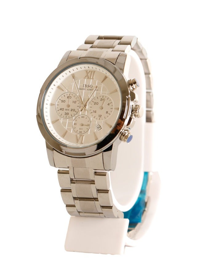 IBSO - IBSO Classic Watch for Men-Chronograph- Quartz - Silver stainless steel Band - IBM23 - Image 1