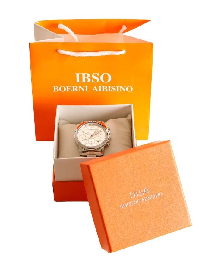 IBSO - IBSO Classic Watch for Men-Chronograph- Quartz - Silver stainless steel Band - IBM23 - Image 1