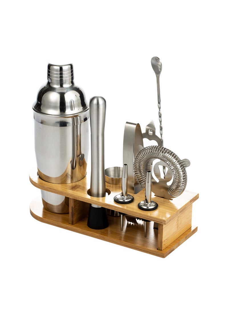 Cocktail Shaker 10 Pieces Set Cocktail Shaker Full Set Hand Cocktail Shaker Stainless Steel Pot Professional Cocktail Shaker 350ML  - Image 2