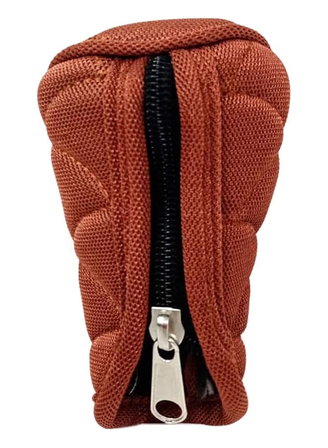 أتش أل غطاء مقبض تروس السيارة من القماش عالي الجودة، غطاء تروس بني عالمي للتروس اليدوية - Image 3