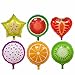 Simple polymer 18 Fruit Balloons Pack of 24 Watermelon Carambola Kiwi Dragon Fruit Orange Strawberry UnisexKids Childrens Party Decoration - Image 2