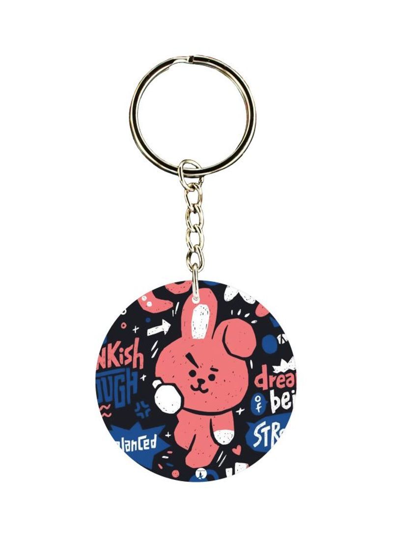 Cartoon Themed Dual Sided Keychain