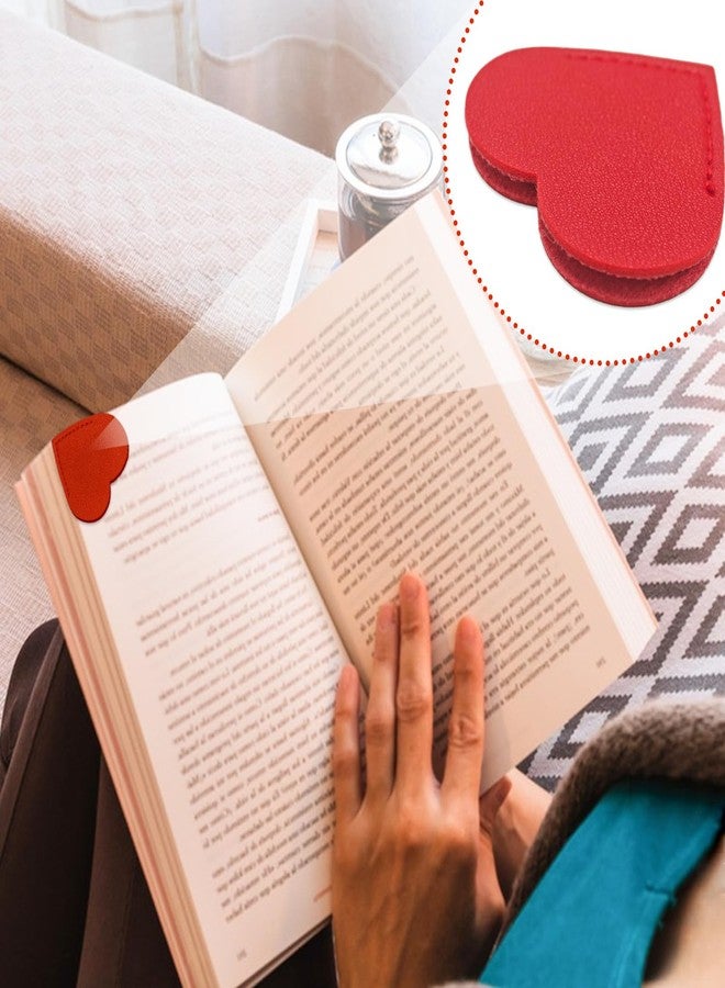 ٢٦ قطعة من فواصل الكتب الجلدية على شكل قلب، مشابك زاوية لطيفة للقارئات، هدايا إبداعية لمحبي الكتب/المعلمين/الطلاب - لوازم مكتبية ومنزلية - Image 4