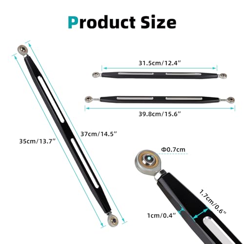 Aferrizu Black Shift Linkage Gear Shifter Lever for Indian 2015-2024 Scouts Hussar Bobber Scout Sixtys Parts Accessories Motorcycle Shifter Lever Change Rod (2-Hole Slotted) - Image 5