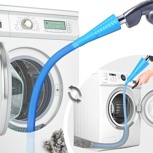 Sealegend 2 Pieces Dryer Vent Cleaner Kit Dryer Lint Vacuum Attachment, Dryer Vent Cleaning Lint Remover 2 Hoses Tools for Home Improvement - Image 1