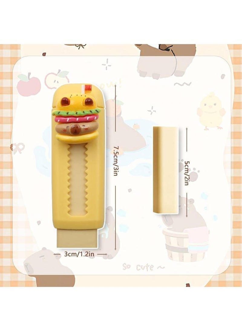  طائرة ورقية محايات قابلة للسحب من، محايات  لطيفة للاطفال، محايات اقلام رصاص لطيفة، ممحاة مطاطية تعمل بالدفع والسحب للاطفال الاولاد والبنات والطلاب ومحبي كابيبارا، لوازم مكتبية للمدرسة والمكتب، 4 - Image 2