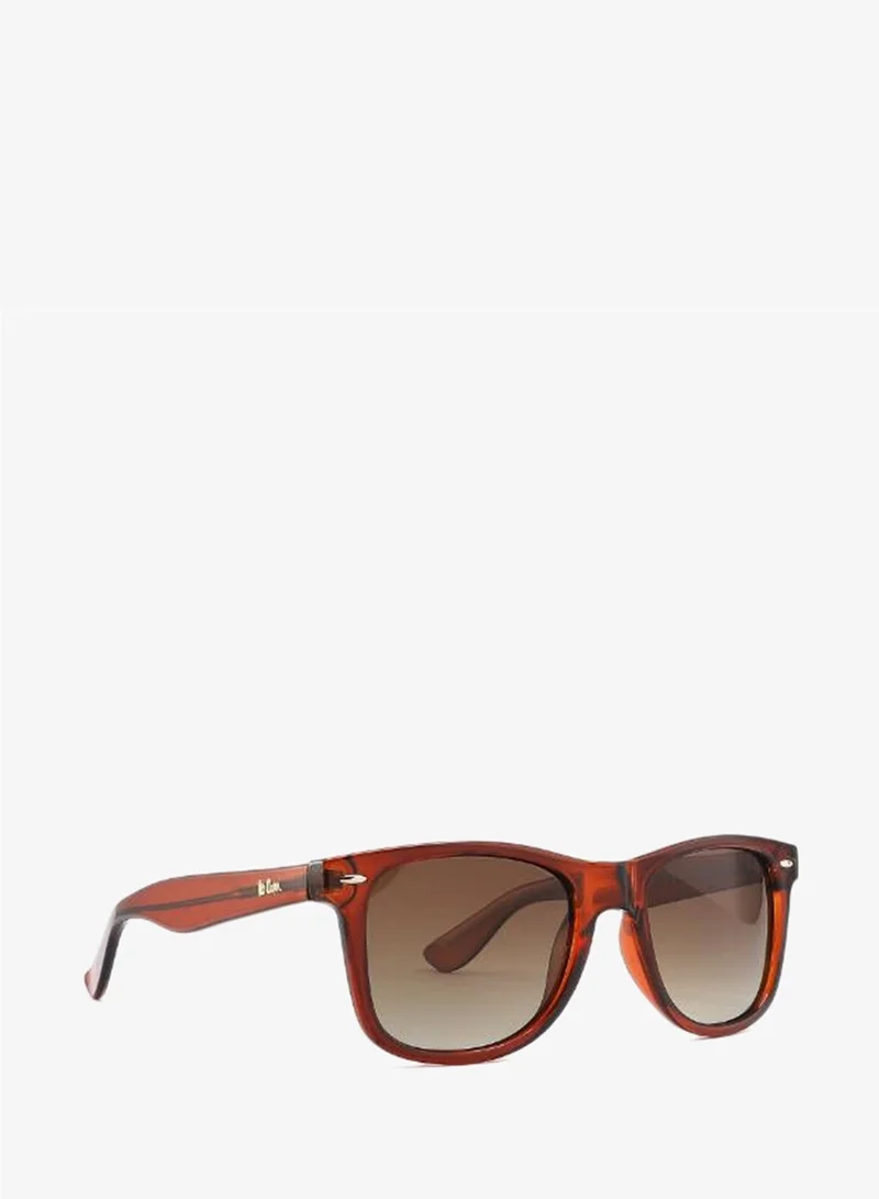 Lee Cooper Polarized Sunglasses Shiny Brown Frame Gradient Brown Mirror Lens 52mm  - LC1018C03