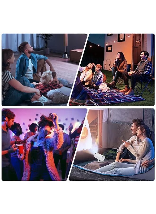 HY300 Android 5G Wifi Smart Portable Projector 1280 720P Full HD Office Home Theater Video Mini Projector Optical Specifications PROJ-WO-87-AN White