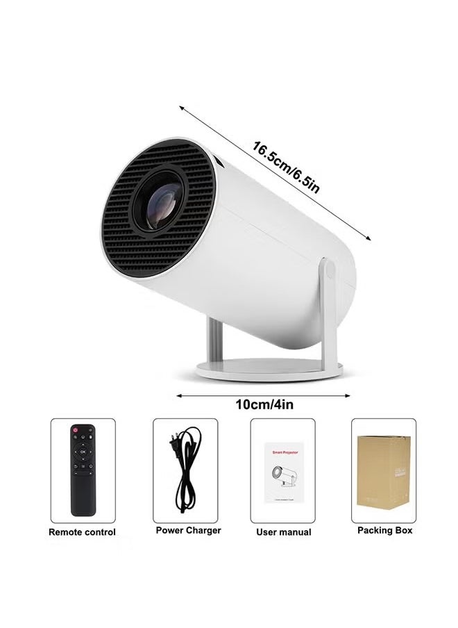 HY300 Android 5G Wifi Smart Portable Projector 1280 720P Full HD Office Home Theater Video Mini Projector Optical Specifications PROJ-WO-87-AN White