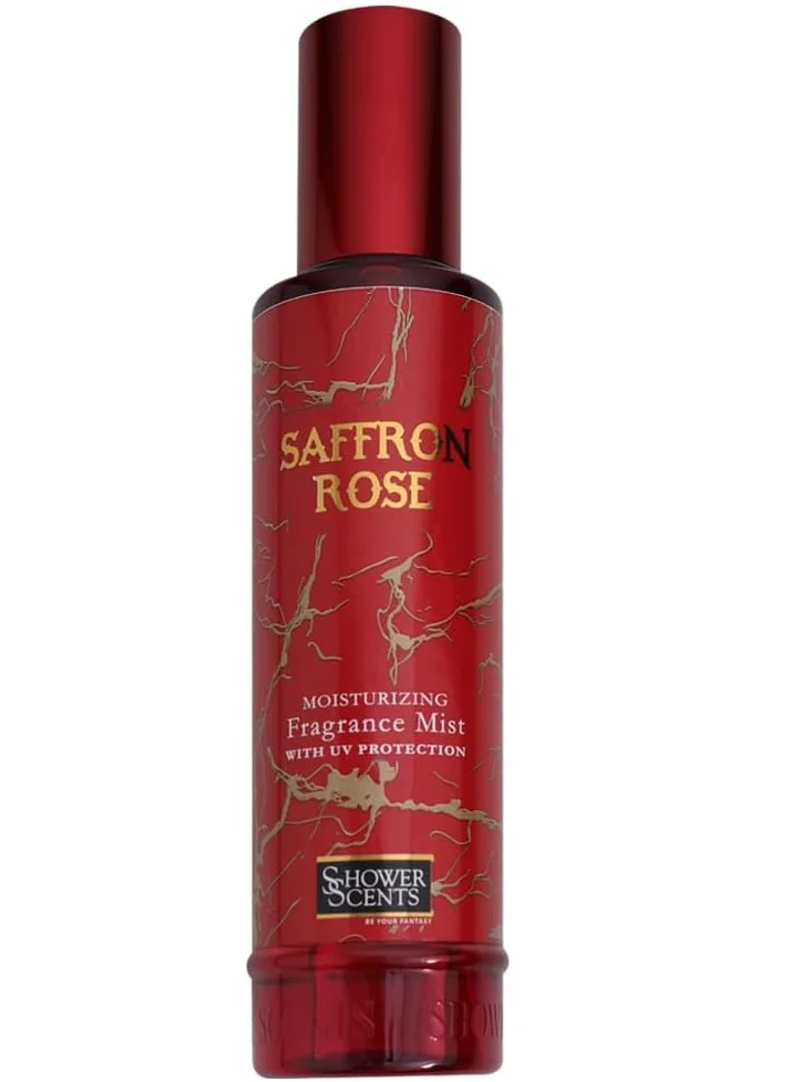 Shower Scents Shower Scents Saffron Rose Moisturizing Fine Fragrance Body Mist With Hyaluronic Acid, Pro - Vitamin B5 and UV Protection 250ml