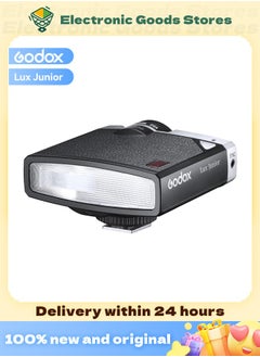 Godox Lux Junior Retro Camera Flash, GN12 with 7 Levels Flash Power, CCT 6000K±200K with S1/S2 Optical Control for Fuji, for Canon, for Nikon, for Sony, for Olympus Camera