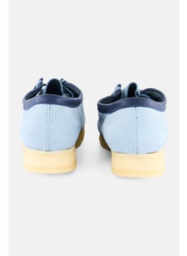 clarks Men Standard Wallabee Lace Up Casual Shoes, Light Blue  - Image 4