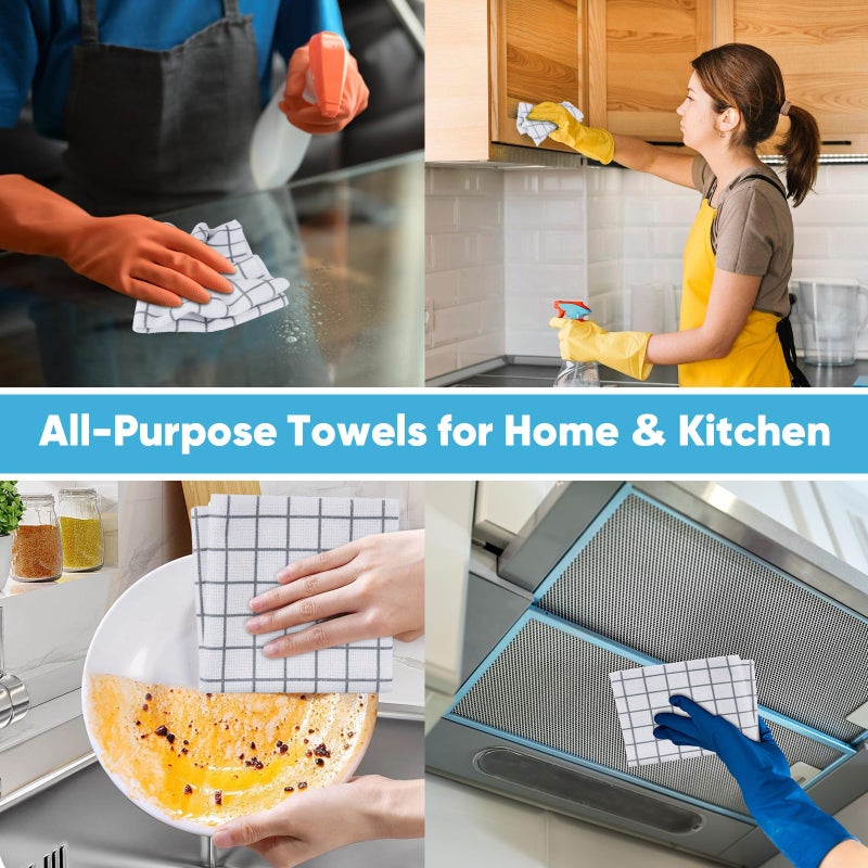 AIDEA Microfiber Cleaning Cloth Roll, 50PK, Microfiber Kitchen Towels, Reusable Paper Towels Tear Away Cloth, Lint Free Rags for House, Window, Cleaning Supplies 11.5"Ã—11.5" - Image 5