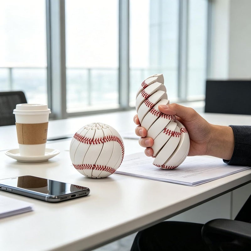 Creative Office Stress Relief Toy - Baseball, Football, Slime Transforming Ball  Gift - Image 2