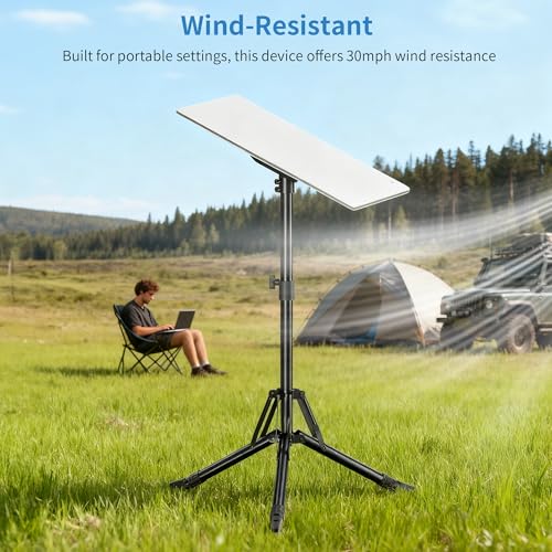 ORWOD Tripod Stand for Starlink Gen 3, Height Adjustable 30 in to 40 in, Wind-Resistant Heavy Duty, Portable Foldable Mount with Adapter & Ground Nail, Powder Coated, for RV Travel, Outdoor Camping - Image 3
