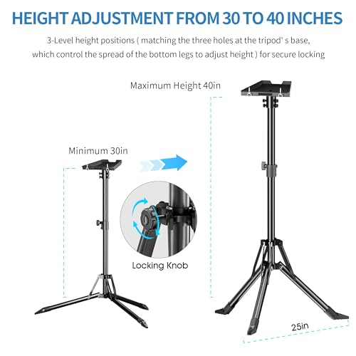 ORWOD Tripod Stand for Starlink Gen 3, Height Adjustable 30 in to 40 in, Wind-Resistant Heavy Duty, Portable Foldable Mount with Adapter & Ground Nail, Powder Coated, for RV Travel, Outdoor Camping - Image 2