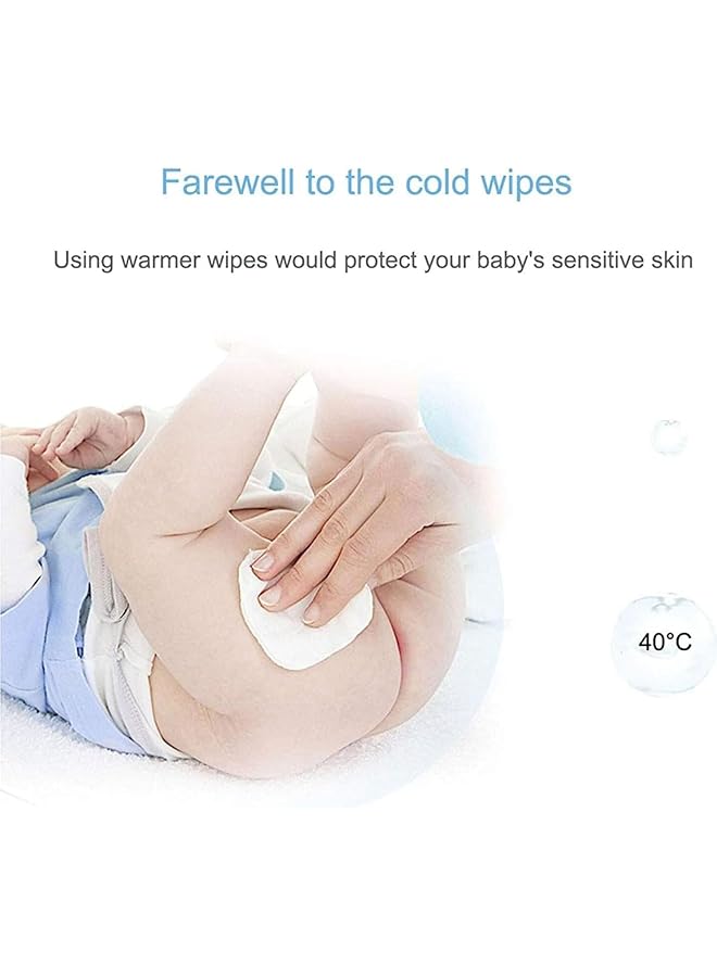 Aputue Baby Wipe Warmer Black Portable Wipes Heater With Temperature Control Baby Wipe Dispenser For Newborn Essentials Gentle Warm Wipes For Diaper Changing And Baby Care - Image 3