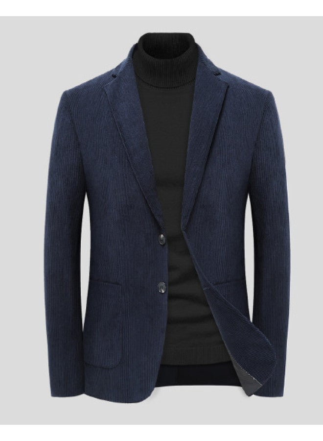 Tucano Best Structured Men's Suit Jacket - Notch Lapel Long Sleeve Windproof Business Casual Blazer Coat - Image 1