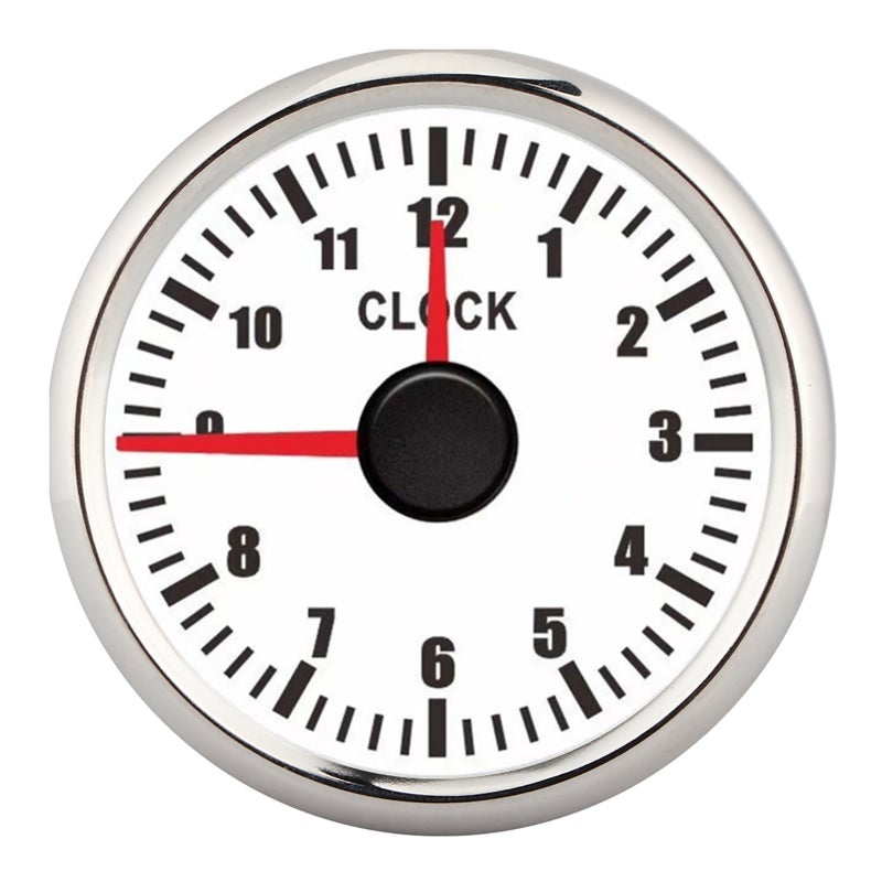 Dashboard Time Clock 52mm Clock Gauge for Auto Dashboard - 316L Stainless Steel Stepping Motor Car Clock Watch for Driving Safety - Image 1