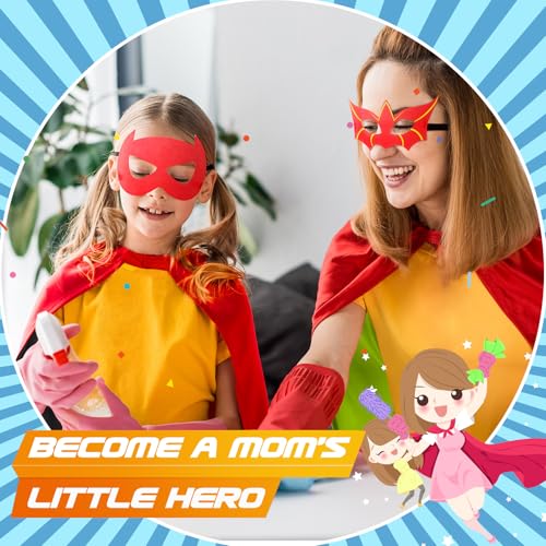 Roko Toys for 3-10 Year Old Boys, Superhero Capes for Kids 3-12 Year Old Boy Gifts Boys Cartoon Dress up Costumes Party Supplies Toys for Ages 2-4 5-7 (8 Heroes Double-sided) - Image 4