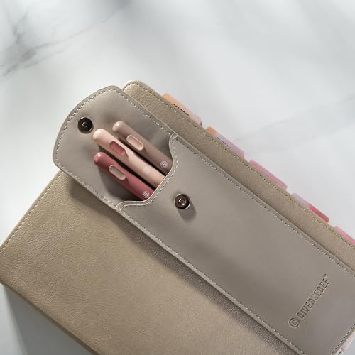 DIVERSEBEE Adjustable Elastic Band Pen Holder for Notebooks, Pen Sleeve Pouch for Journals, Pencil Holder, Bible Planner Accessories, Cute Pencil Case (Hazel) - Image 3