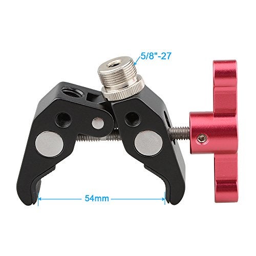 CAMVATE Super Clamp Crab Pliers Clip with 14 to 58 Convertion Screw Red Thandle 1673 - Image 3
