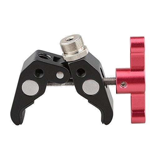 CAMVATE Super Clamp Crab Pliers Clip with 14 to 58 Convertion Screw Red Thandle 1673 - Image 1