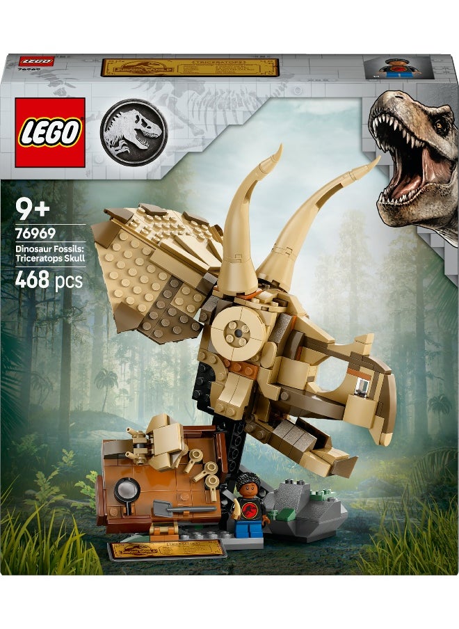 LEGO LEGO Jurassic World Dinosaur Fossils: Triceratops Skull 76969 Building Set (468 Pieces)  - Image 2