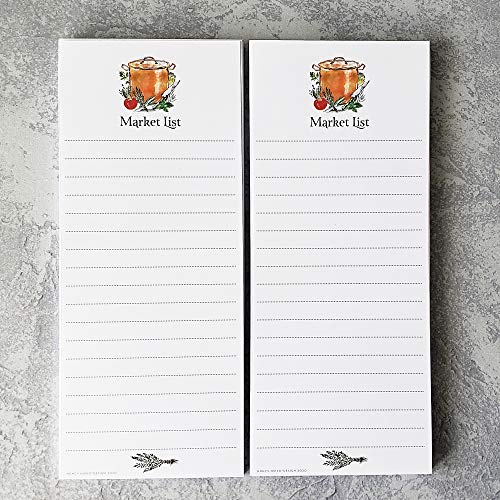 Nancy Nikko Copper Pot Market List Magnetic Refrigerator Notepads - Set of Two Pads - Image 5