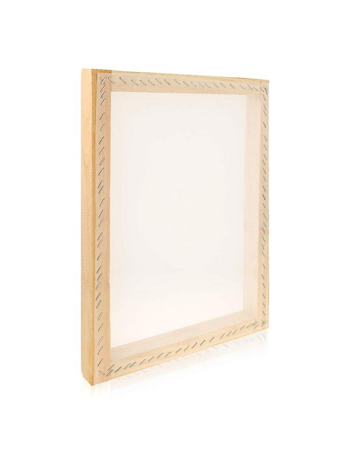 بليلي 6 قطع إطارات طباعة الشاشة الحريرية الخشبية مقاس 10 × 14 بوصة مع 110 شبكة بيضاء لطباعة الشاشة - Image 5