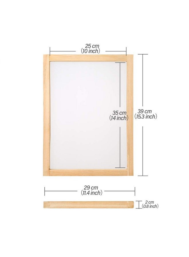 بليلي 6 قطع إطارات طباعة الشاشة الحريرية الخشبية مقاس 10 × 14 بوصة مع 110 شبكة بيضاء لطباعة الشاشة - Image 2