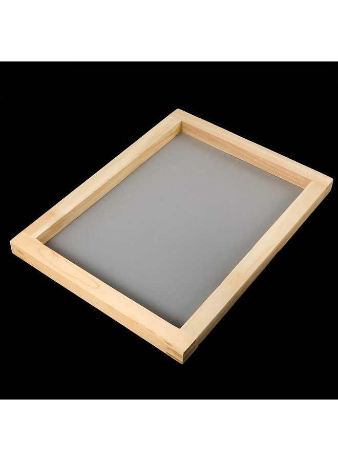 بليلي 6 قطع إطارات طباعة الشاشة الحريرية الخشبية مقاس 10 × 14 بوصة مع 110 شبكة بيضاء لطباعة الشاشة - Image 3