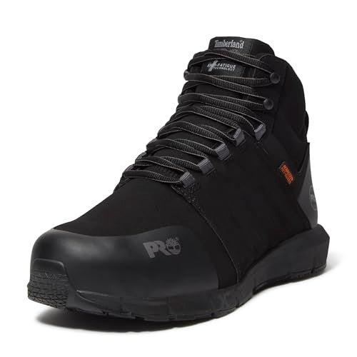 Timberland PRO Mens Radius Mid Internal Met Guard Composite Safety Toe Industrial Athletic Work Shoe Black 85M - Image 1