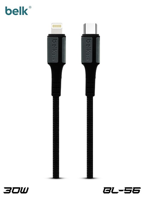 Belk 30W USB-A to Type-C Charging Cable – Durable & Fast Charging Solution