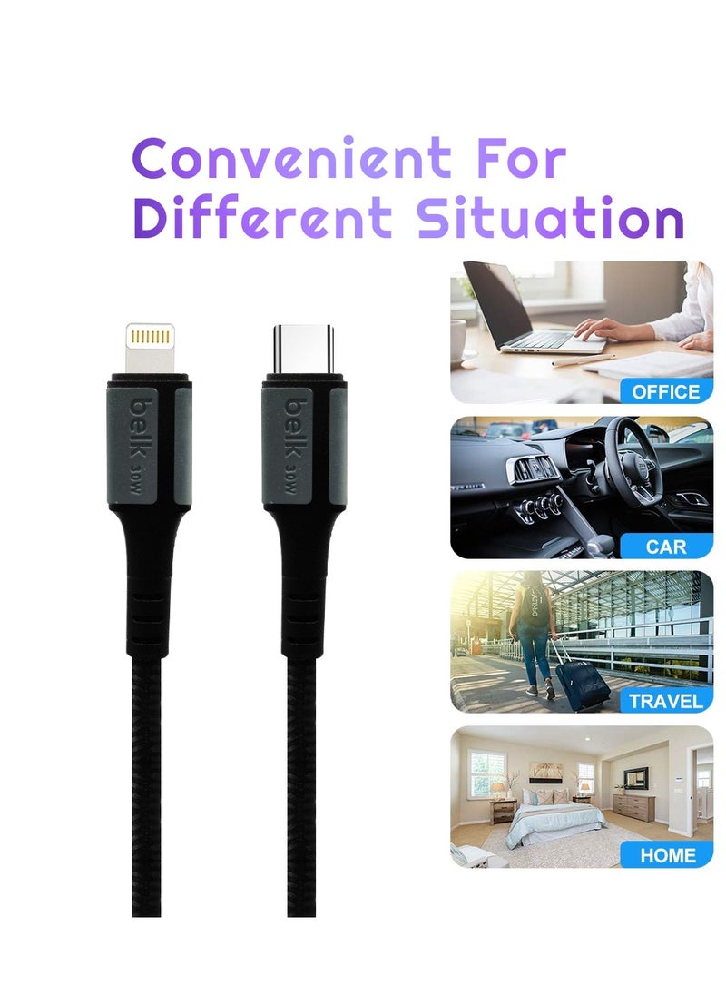 Belk 30W USB-A to Type-C Charging Cable – Durable & Fast Charging Solution