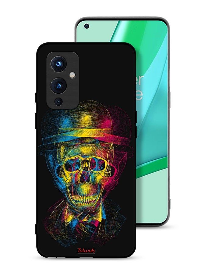 Tolwak OnePlus 9 5G Protective Case Cover Skull Colorful Hat Fantasy Art  - Image 1