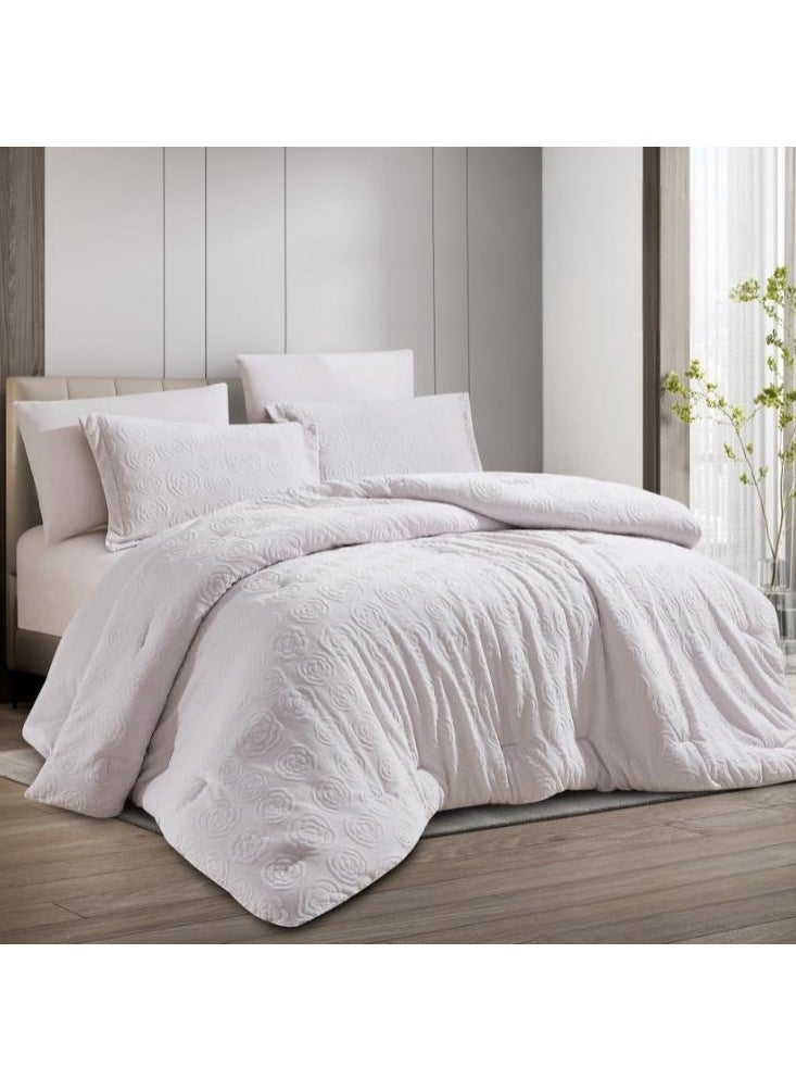 Hours HOURS Luxury Winter Duvet Set of Warm Velvet Fur Modern Design 6 Pieces King Size Two Persons  - Image 1