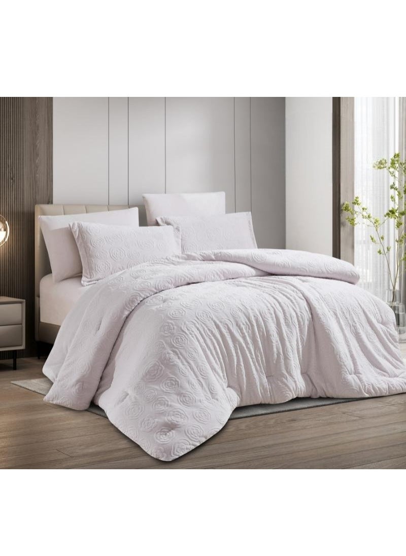 Hours HOURS Luxury Winter Duvet Set of Warm Velvet Fur Modern Design 6 Pieces King Size Two Persons  - Image 2