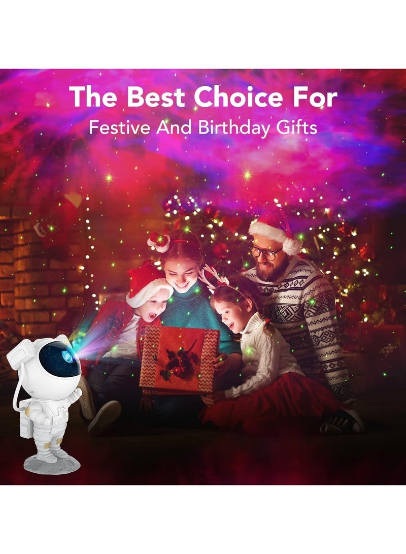 Topibe® Astronaut Kids Projector with Remote Control LED Night Light Stars Lights Galaxy 360 Degree Adjustable for Game Room Home Theater White - Image 5