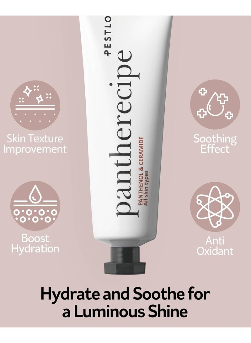 PESTLO PESTLE ROAD Pantherecipe Cream 1.69 fl.oz./50ml - Hydrating & Soothing with Ceramide and Panthenol - Moisturizes, Strengthens Skin Barrier, EWG Green, Lightweight, Non-Greasy, for Day & Night - Image 3