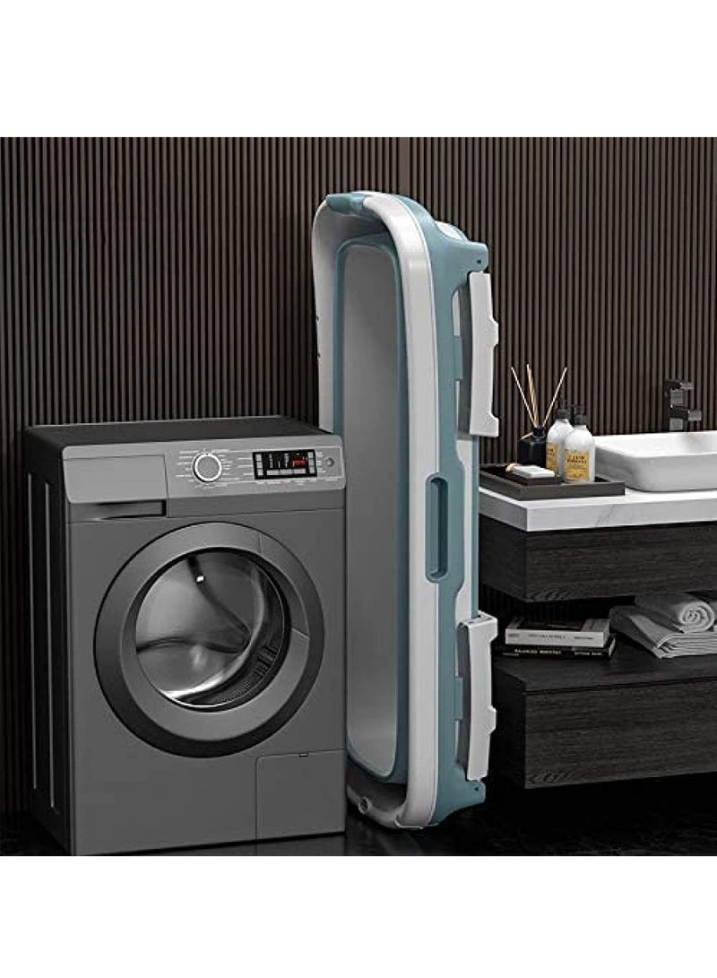 DubaiGallery حوض استحمام قابل للطي، حوض استحمام ساخن كبير، دلو حمام سباحة، عزل طويل الأمد للبالغين مع تصميم تصريف سهل - Image 4