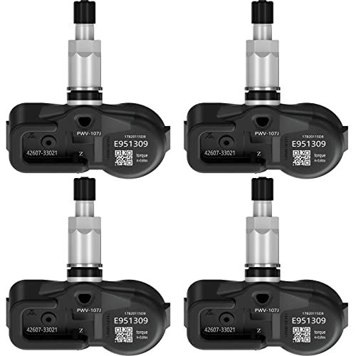 ROADFAR نظام مراقبة ضغط الإطارات ROADFAR 315MHz مزود بمستشعر TPMS يناسب لكزس وساين و تويوتا 4 قطع 4260706011 4260733011 42607-33021 - Image 1